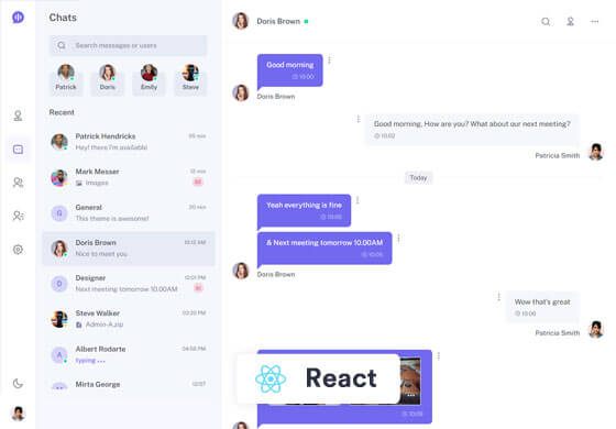 Chatvia - React Chat App Template