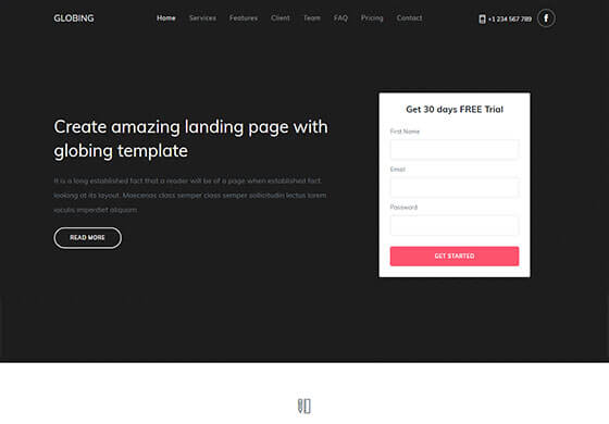 Globing - Bootstrap 5 Landing Page Template