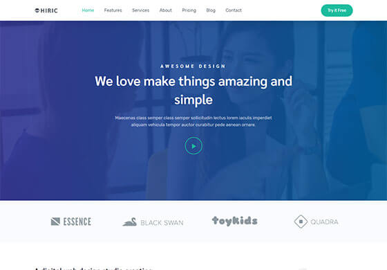 Hiric - Bootstrap 5 Landing Page Template