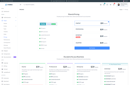 pricing Page